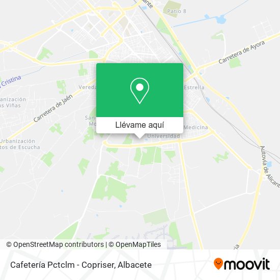 Mapa Cafetería Pctclm - Copriser