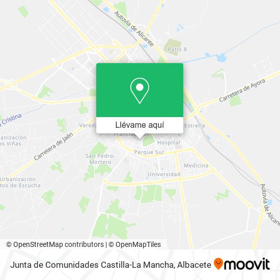 Mapa Junta de Comunidades Castilla-La Mancha