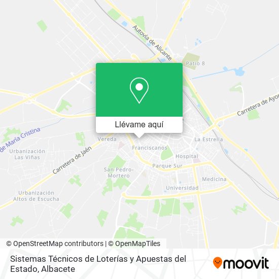 Mapa Sistemas Técnicos de Loterías y Apuestas del Estado