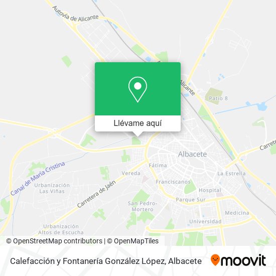 Mapa Calefacción y Fontanería González López