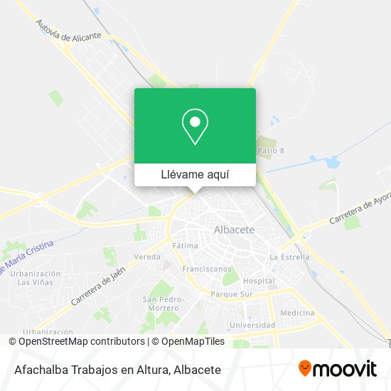 Mapa Afachalba Trabajos en Altura