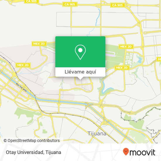Mapa de Otay Universidad