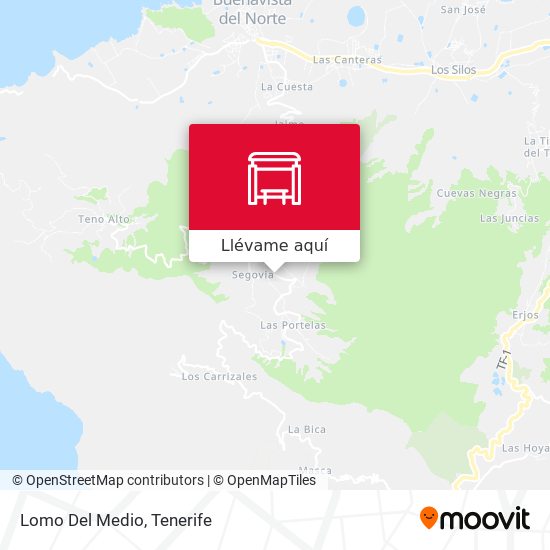 Mapa Lomo Del Medio