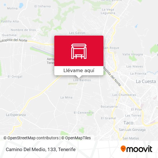 Mapa Camino Del Medio, 133