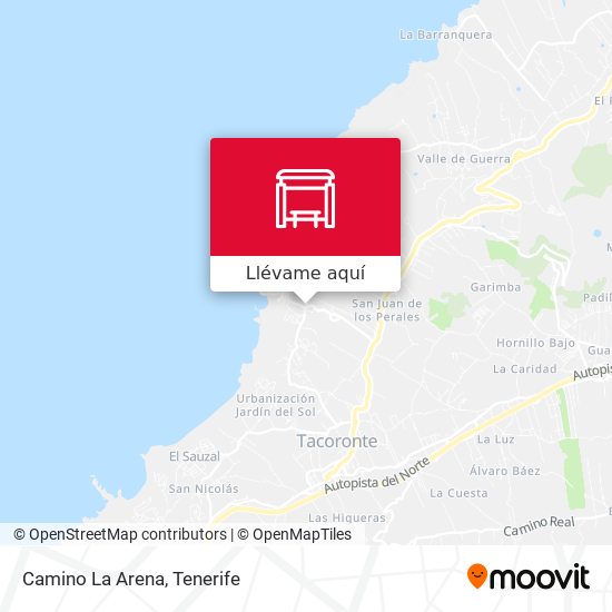 Mapa Camino La Arena