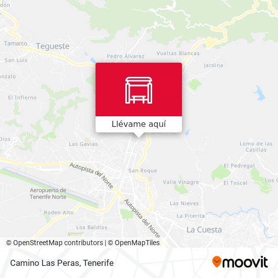 Mapa Camino Las Peras