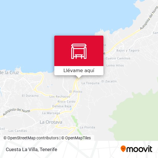 Mapa Cuesta La Villa