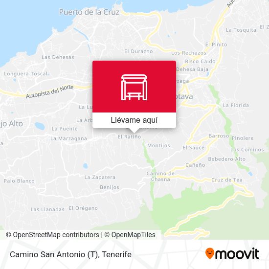 Mapa Camino San Antonio (T)