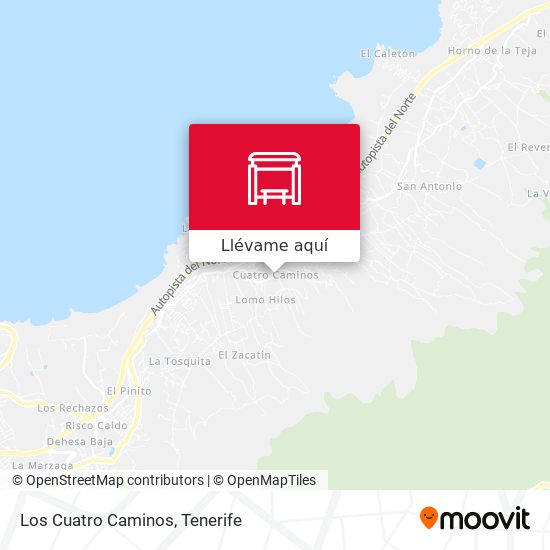 Mapa Los Cuatro Caminos