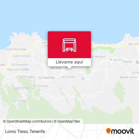 Mapa Lomo Tieso