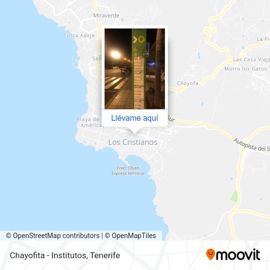 Mapa Chayofita - Institutos