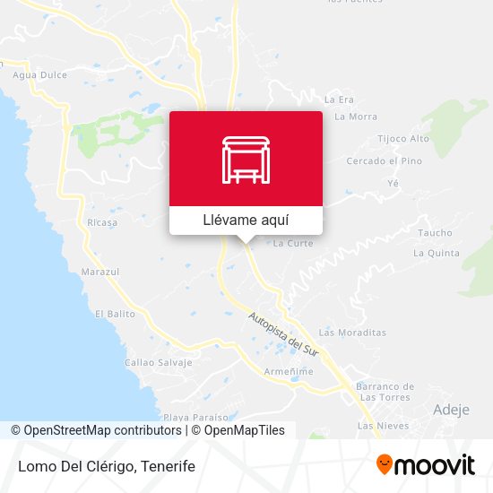 Mapa Lomo Del Clérigo