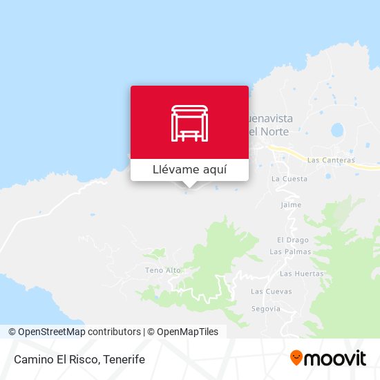 Mapa Camino El Risco