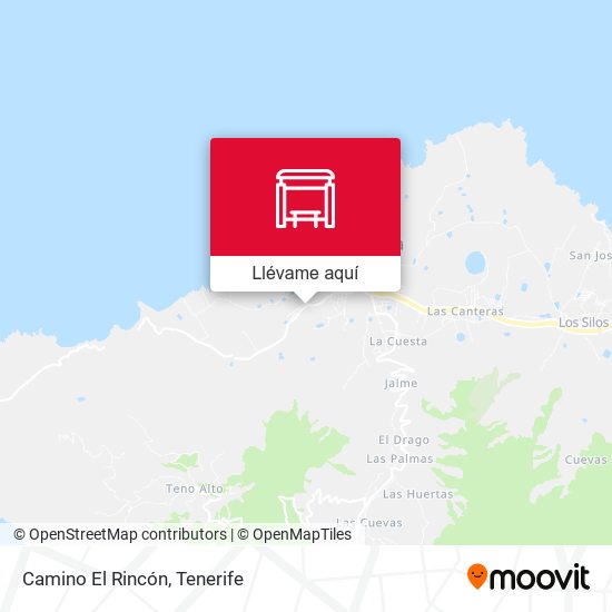 Mapa Camino El Rincón