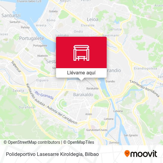 Mapa Polideportivo Lasesarre Kiroldegia