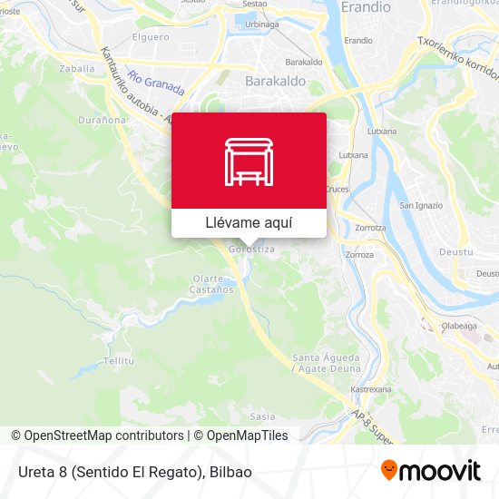 Mapa Ureta 8 (Sentido El Regato)