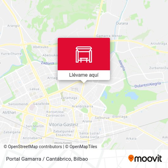 Mapa Portal Gamarra / Cantábrico