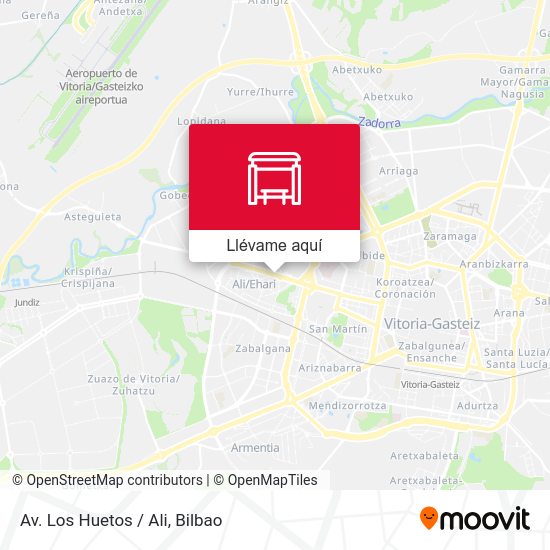 Mapa Av. Los Huetos / Ali