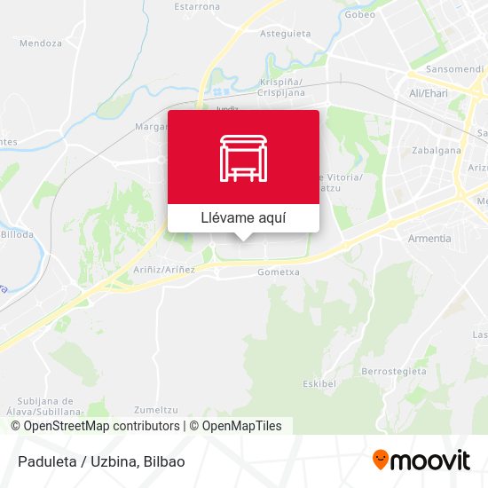 Mapa Paduleta / Uzbina