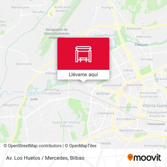 Mapa Av. Los Huetos / Mercedes