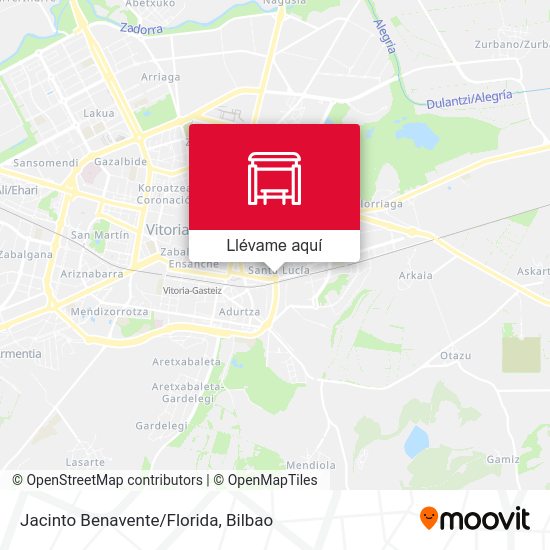 Mapa Jacinto Benavente/Florida