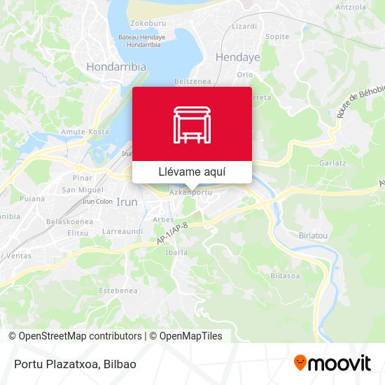 Mapa Portu Plazatxoa