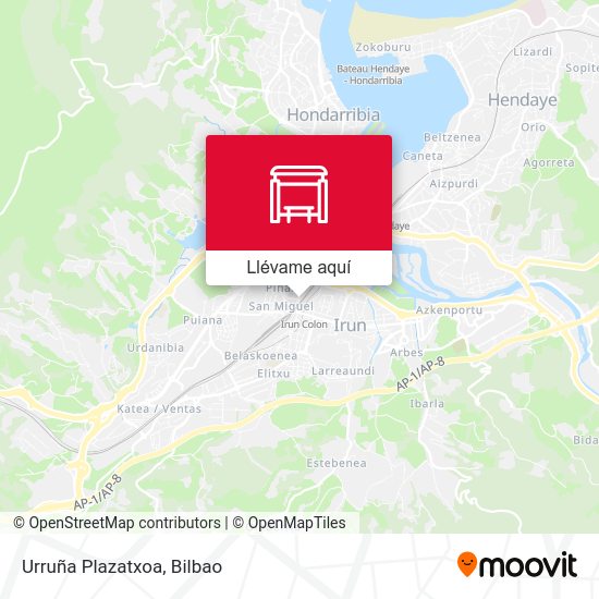 Mapa Urruña Plazatxoa