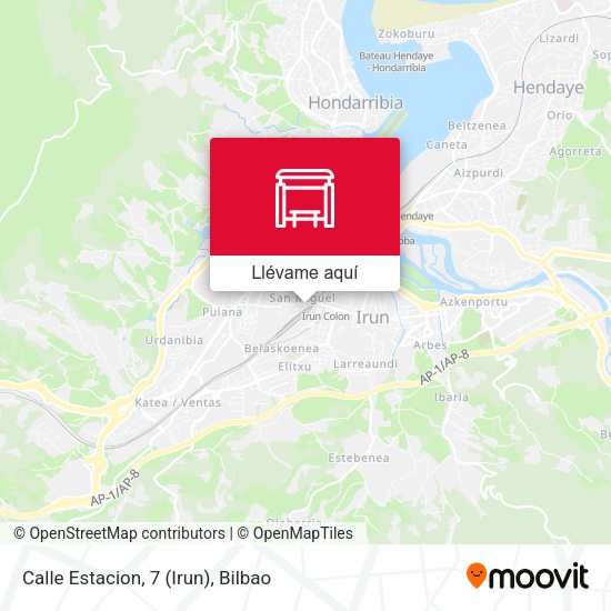 Mapa Calle Estacion, 7 (Irun)