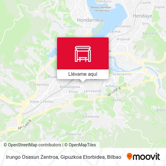 Mapa Irungo Osasun Zentroa, Gipuzkoa Etorbidea