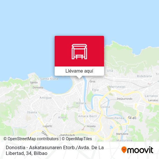 Mapa Donostia - Askatasunaren Etorb. / Avda. De La Libertad, 34