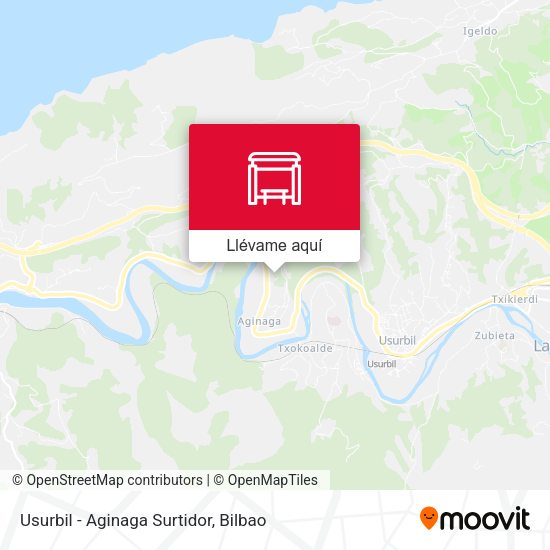 Mapa Usurbil - Aginaga Surtidor