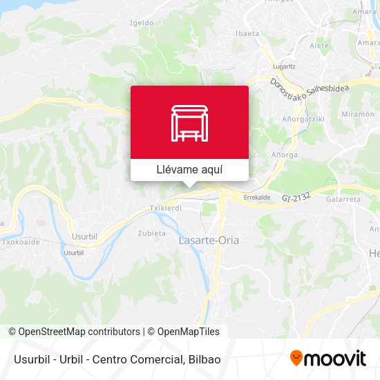 Mapa Usurbil - Urbil - Centro Comercial
