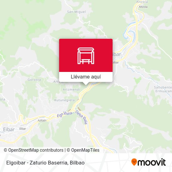 Mapa Elgoibar - Zaturio Baserria