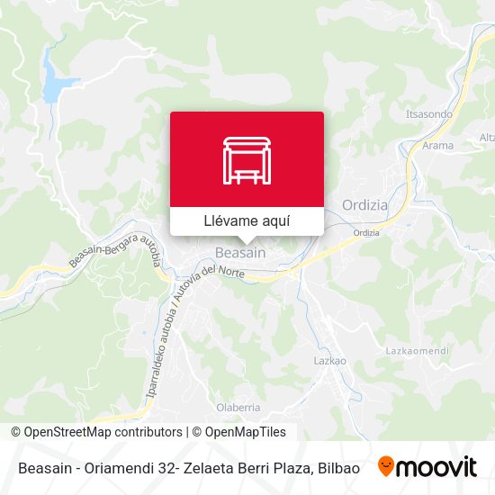 Mapa Beasain - Oriamendi 32- Zelaeta Berri Plaza