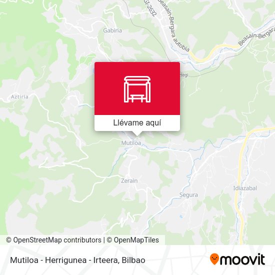 Mapa Mutiloa - Herrigunea - Irteera