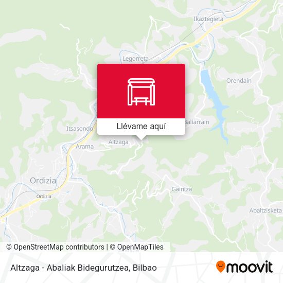 Mapa Altzaga - Abaliak Bidegurutzea