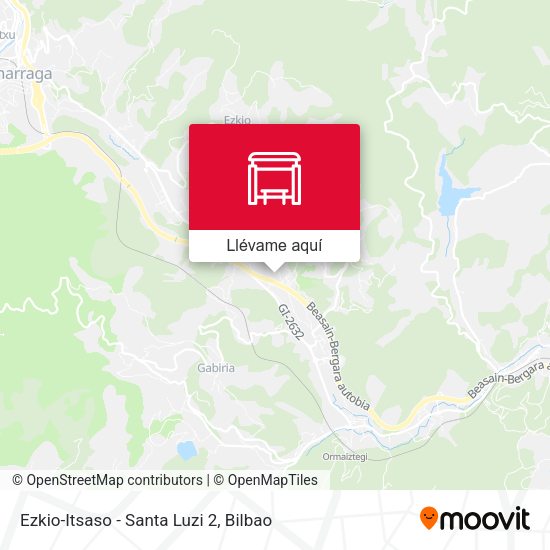 Mapa Ezkio-Itsaso - Santa Luzi 2