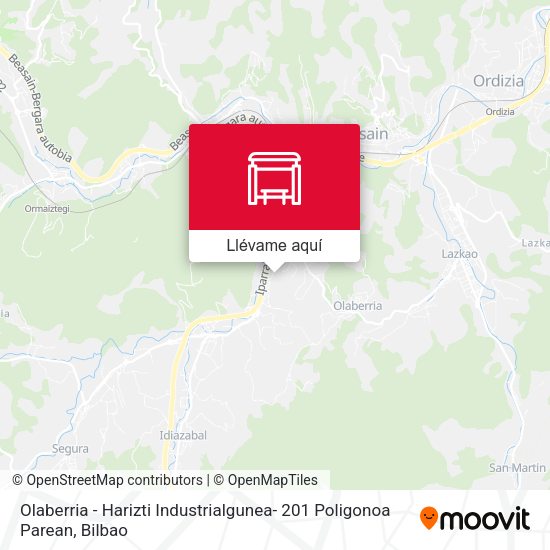 Mapa Olaberria - Harizti Industrialgunea-  201 Poligonoa Parean