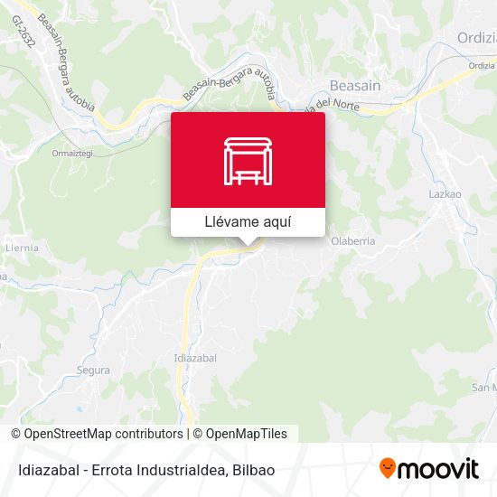 Mapa Idiazabal - Errota Industrialdea