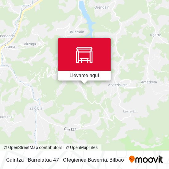 Mapa Gaintza - Barreiatua 47 - Otegienea Baserria