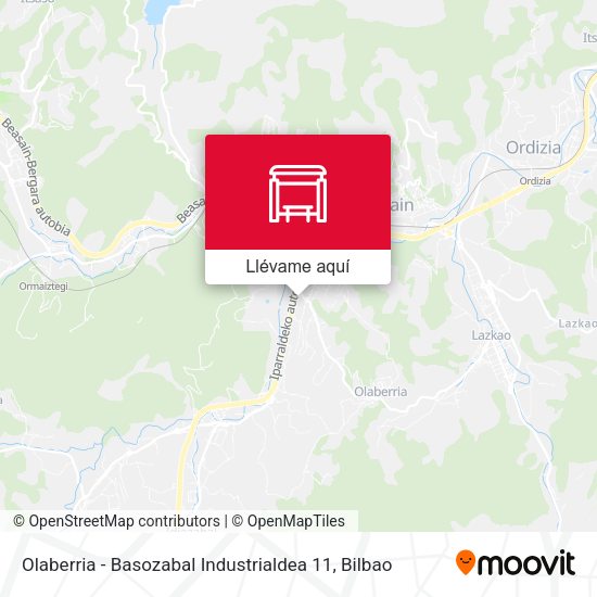 Mapa Olaberria - Basozabal Industrialdea 11