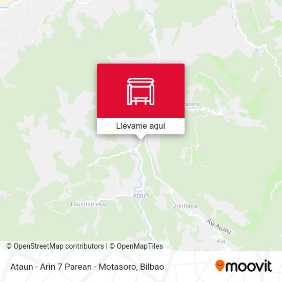 Mapa Ataun - Arin 7 Parean - Motasoro