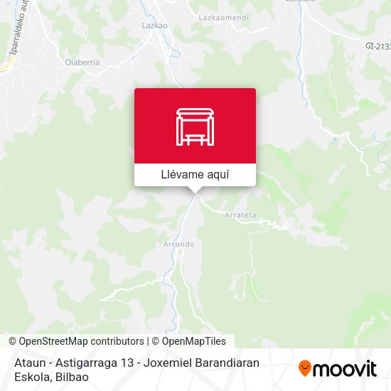 Mapa Ataun - Astigarraga 13 - Joxemiel Barandiaran Eskola