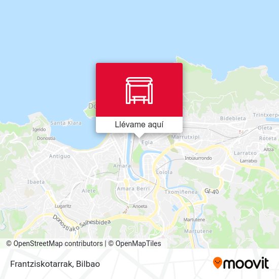 Mapa Frantziskotarrak