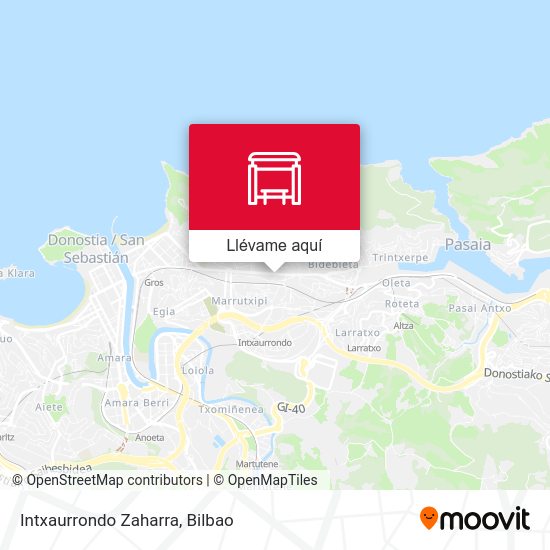 Mapa Intxaurrondo Zaharra
