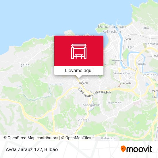 Mapa Avda Zarauz 122