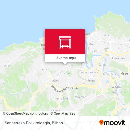 Mapa Sanserreka-Polikiroldegia