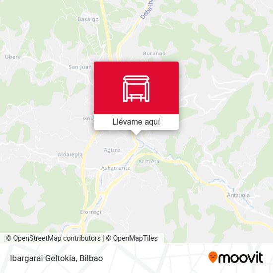 Mapa Ibargarai Geltokia