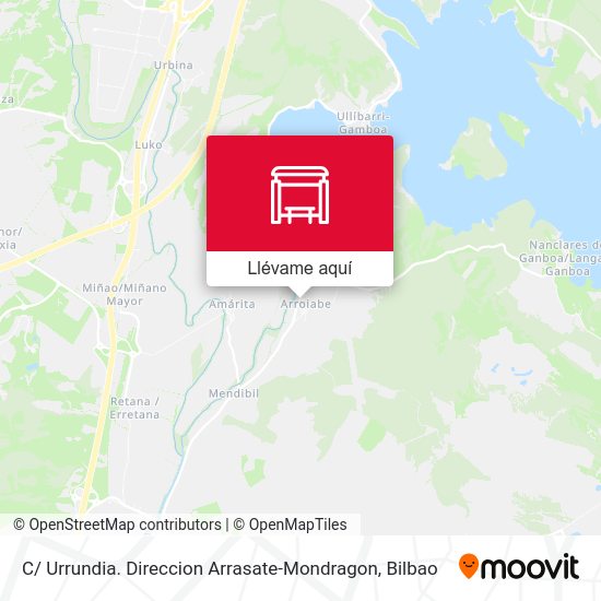 Mapa C/ Urrundia. Direccion Arrasate-Mondragon