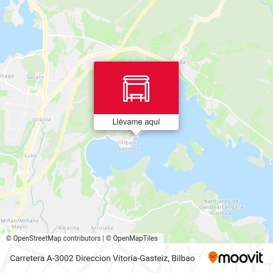 Mapa Carretera A-3002 Direccion Vitoria-Gasteiz